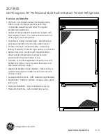 Preview for 2 page of GE Monogram ZICP360S Dimensions And Installation Information