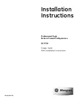 GE Monogram ZICP720 Installation Instructions Manual preview