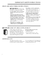 Preview for 4 page of GE Monogram ZIFI240 Owner'S Manual