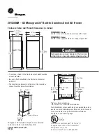 GE MONOGRAM ZIFS36NM Dimension Manual preview