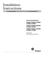 Preview for 1 page of GE Monogram ZIS360N Installation Instructions Manual