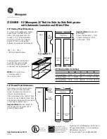 Preview for 3 page of GE Monogram ZIS360NR Datasheet