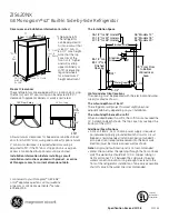 GE Monogram ZIS420NX Dimensions And Installation Information preview