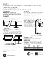 Preview for 2 page of GE Monogram ZIS480NX Datasheet