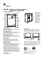 Preview for 1 page of GE Monogram ZISB360DM Installation Information