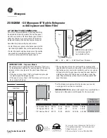 Preview for 3 page of GE MONOGRAM ZISB420DM Datasheet