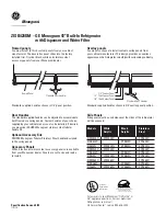 Preview for 4 page of GE MONOGRAM ZISB420DM Datasheet