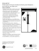 Preview for 2 page of GE Monogram ZISP480DTSS Datasheet