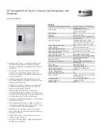 GE Monogram ZISP480DXSS Datasheet предпросмотр