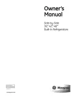 GE Monogram ZISS360DXBSS Owner'S Manual preview