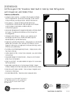 Preview for 2 page of GE Monogram ZISS360DXSS Datasheet