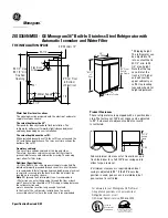 Preview for 1 page of GE Monogram ZISS360NMSS Datasheet