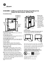 Preview for 1 page of GE Monogram ZISS420DRSS Datasheet