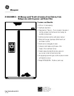 Preview for 2 page of GE Monogram ZISS420DRSS Datasheet