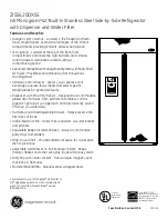 Preview for 2 page of GE Monogram ZISS420DXSS Datasheet