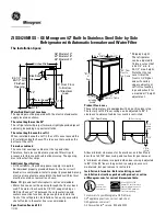 Preview for 1 page of GE Monogram ZISS420NRSS Datasheet