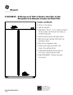 Preview for 2 page of GE Monogram ZISS420NRSS Datasheet