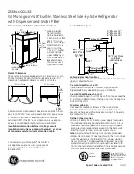 GE Monogram ZISS480DXSS Dimensions And Installation Information preview