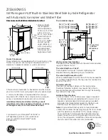 Предварительный просмотр 1 страницы GE Monogram ZISS480NXSS Datasheet