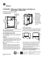 Preview for 1 page of GE Monogram ZISW/B360DR Installation Information