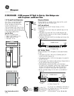 Preview for 4 page of GE Monogram ZISW360DR Installation Information