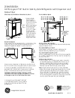 Preview for 1 page of GE Monogram ZISW360DX Dimensions And Installation Information