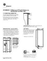 Preview for 2 page of GE Monogram ZISW420DM Installation Information