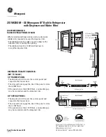 Preview for 5 page of GE Monogram ZISW420DM Installation Information