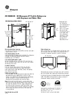 Preview for 1 page of GE MONOGRAM ZISW420DM Installation Information