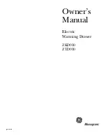 Preview for 1 page of GE Monogram ZKD910 Owner'S Manual