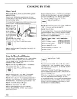 Предварительный просмотр 14 страницы GE Monogram ZMC1095 Series Use And Care Manual