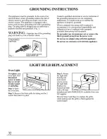 Предварительный просмотр 32 страницы GE Monogram ZMC1095 Series Use And Care Manual