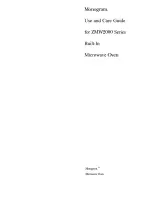 GE Monogram ZMW2000 Series Use And Care Manual preview