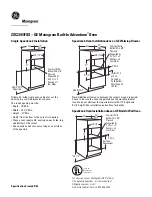 Предварительный просмотр 2 страницы GE Monogram ZSC2001FSS Dimension Manual