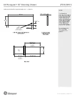 Предварительный просмотр 4 страницы GE Monogram ZTD910SFSS Dimension Manual