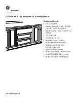 Preview for 2 page of GE Monogram ZTD910WBWW Dimensions And Installation Information