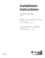 GE Monogram ZV30H Installation Instructions Manual preview