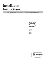 GE Monogram ZV30R Installation Instructions Manual preview