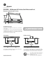 GE MONOGRAM ZV36TSFSS Installation Information предпросмотр