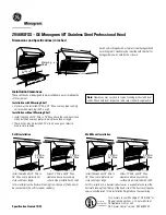 GE Monogram ZV48RSFSS Datasheet предпросмотр