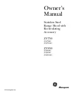 GE Monogram ZV750 Owner'S Manual preview