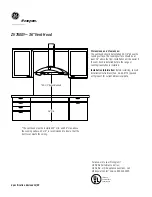 Предварительный просмотр 2 страницы GE MONOGRAM ZV750SY Dimensions And Specifications