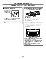 Предварительный просмотр 22 страницы GE Monogram ZV800 Installation Instructions Manual