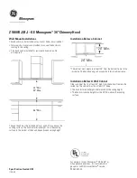 Предварительный просмотр 2 страницы GE MONOGRAM ZV800BJBB Dimensions And Specifications