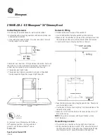 Предварительный просмотр 3 страницы GE MONOGRAM ZV800BJBB Dimensions And Specifications