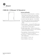 Предварительный просмотр 4 страницы GE MONOGRAM ZV800BJBB Dimensions And Specifications