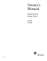 GE Monogram ZV850 Owner'S Manual предпросмотр