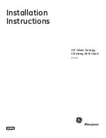 GE Monogram ZV900 Installation Instructions Manual предпросмотр