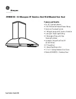 Предварительный просмотр 2 страницы GE Monogram ZV950SDSS Dimensions And Specifications