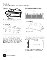 GE Monogram ZVC48LSS Dimensions And Specifications предпросмотр